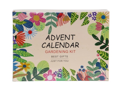 Adventskalender med trädgårdsredskap