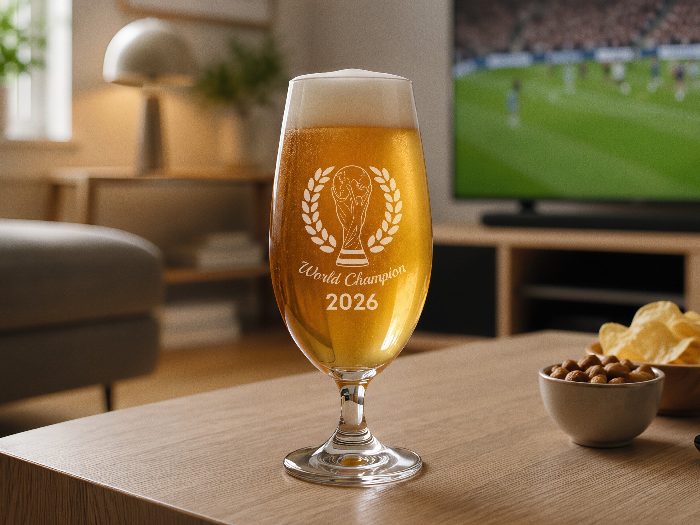 Spiegelau Ölglas med Gravyr - Fotbolls VM