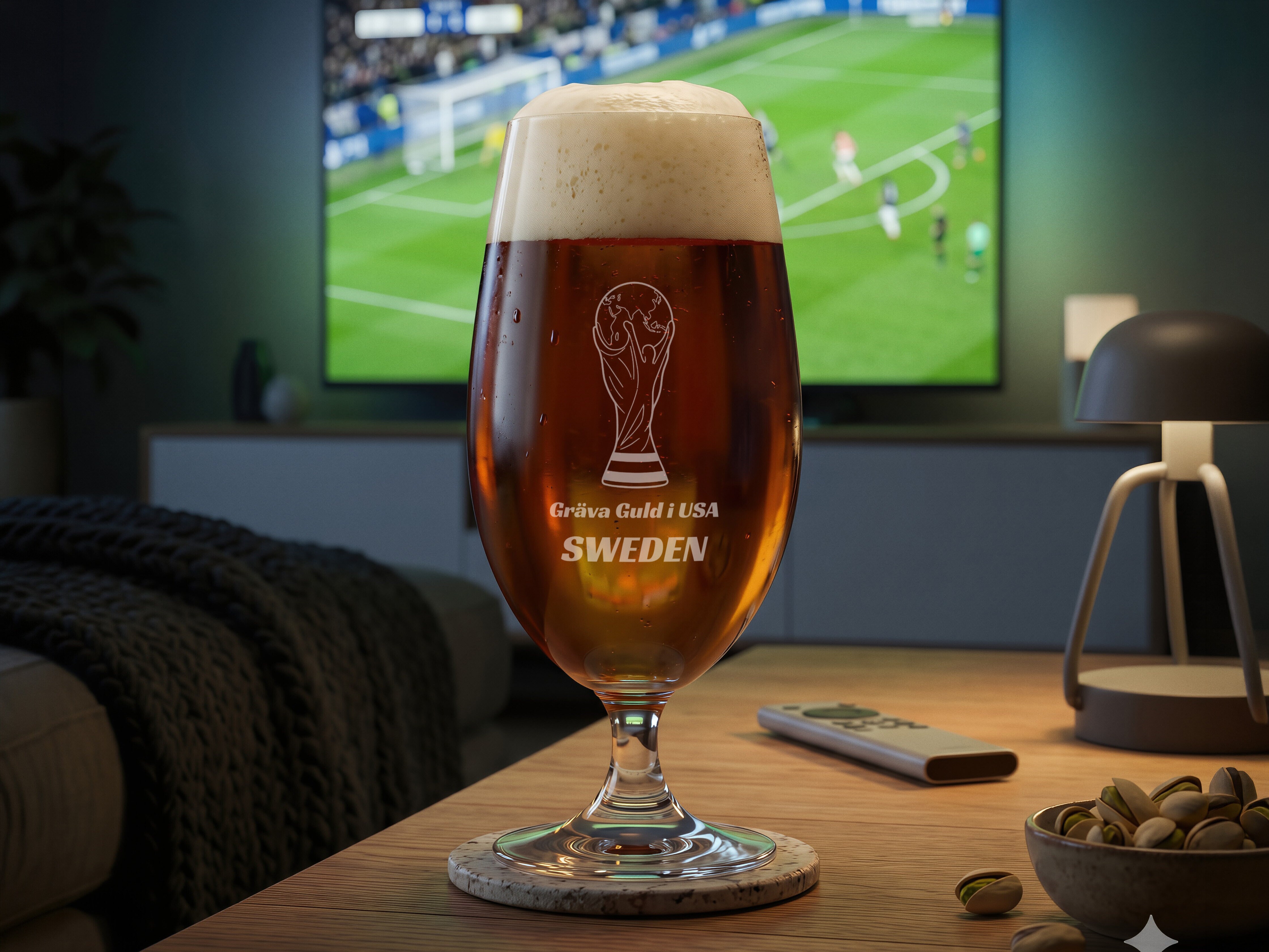 Spiegelau Ölglas med Gravyr - Fotbolls VM