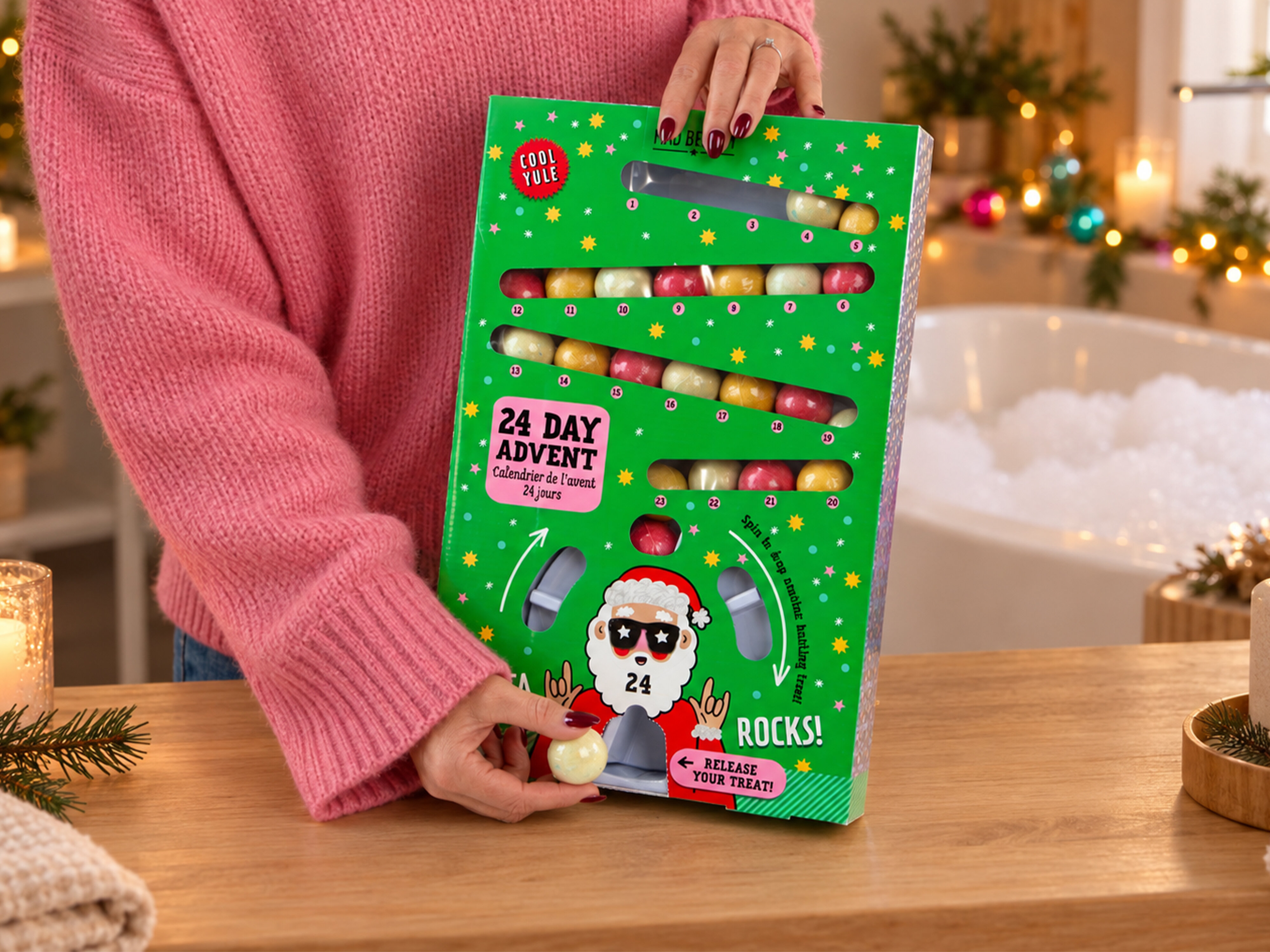Julekalender med badebomber