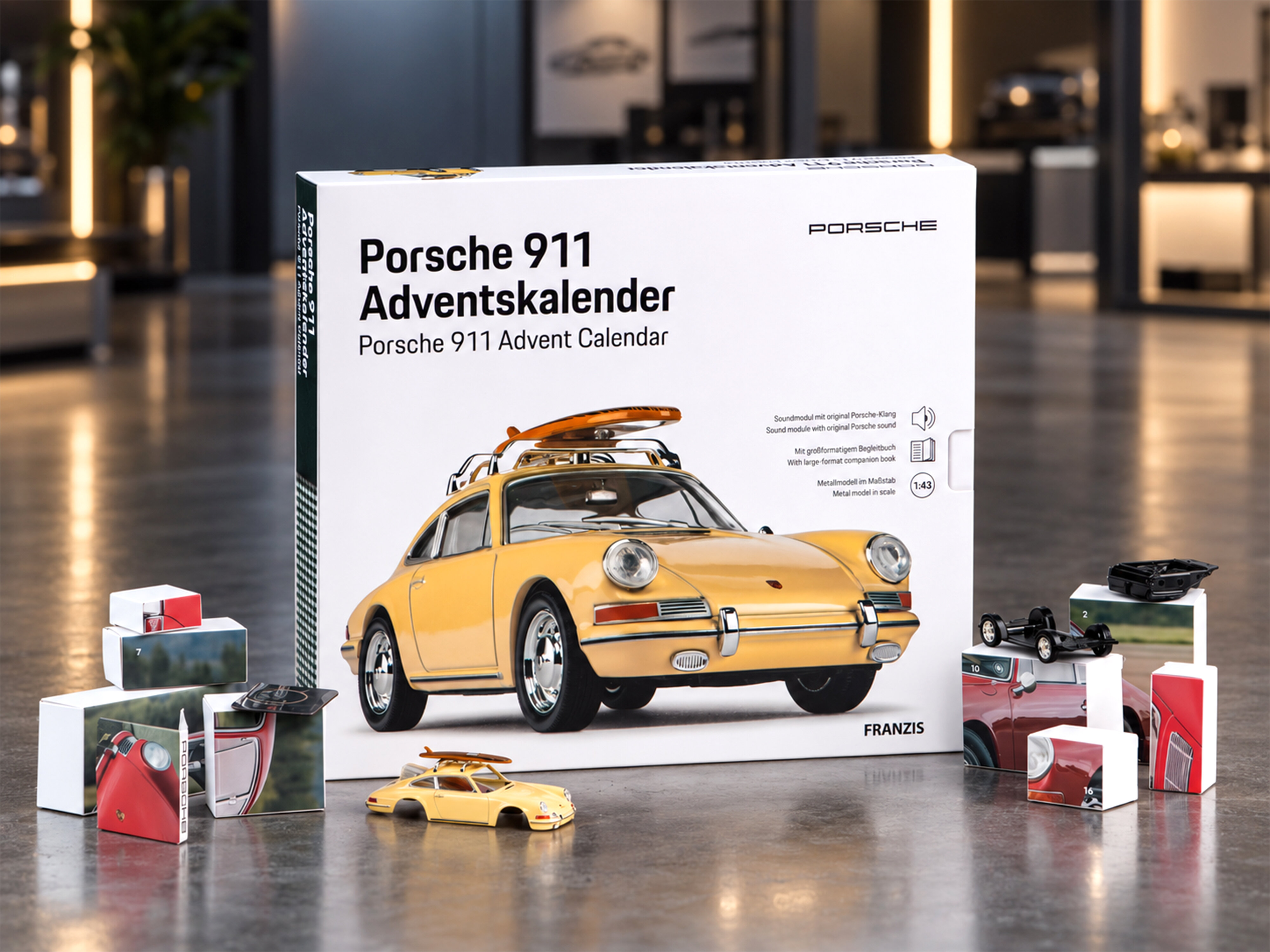 Porsche 911 surfboard adventskalender