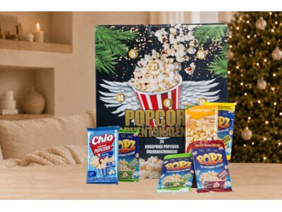 Adventskalender mit Mikrowellenpopcorn