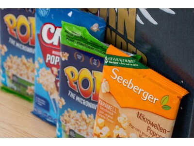 Adventskalender mit Mikrowellenpopcorn