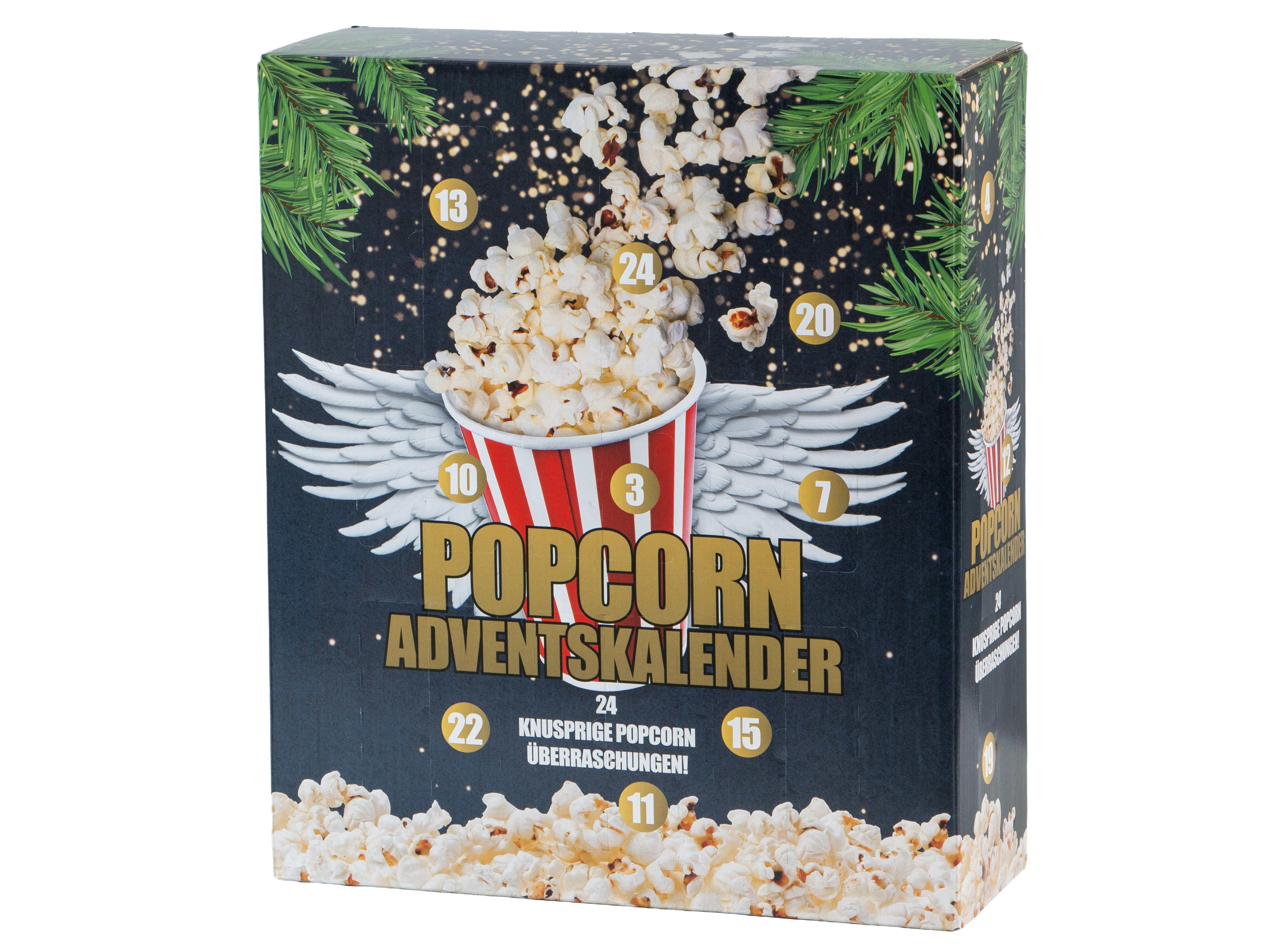 Adventskalender mit Mikrowellenpopcorn