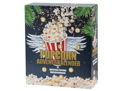 Adventskalender mit Mikrowellenpopcorn