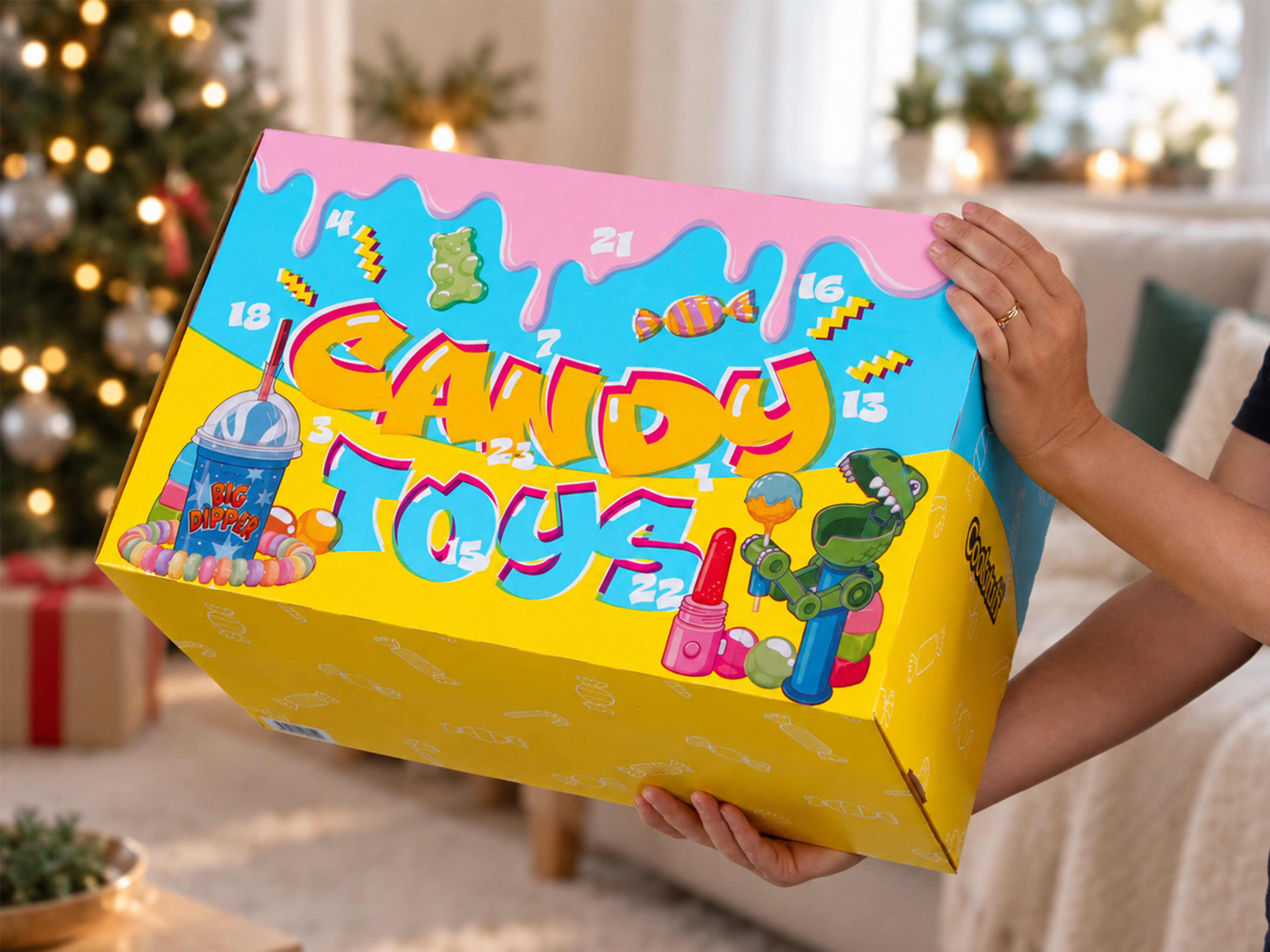Adventskalender med leksaksgodis