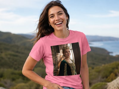 Premium T-shirt med foto - Kongeligt portræt