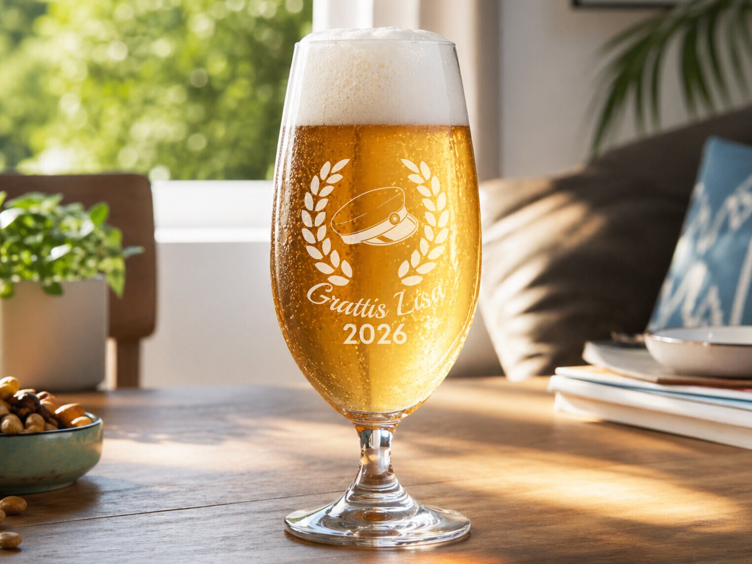 Spiegelau ölglas med gravyr - Student