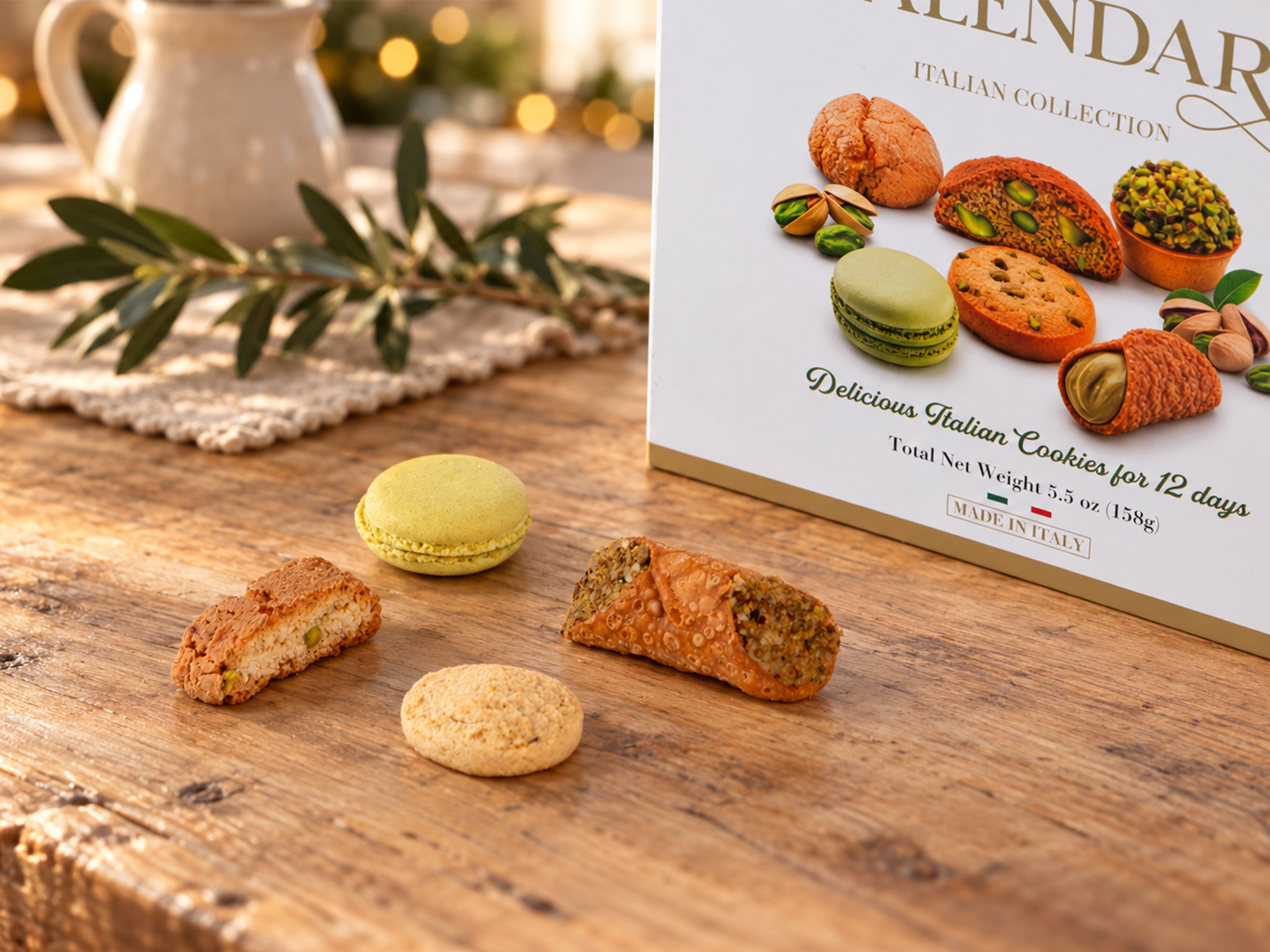 Borgo de Medici Adventskalender mit Pistaziengebäck, 12 Tage