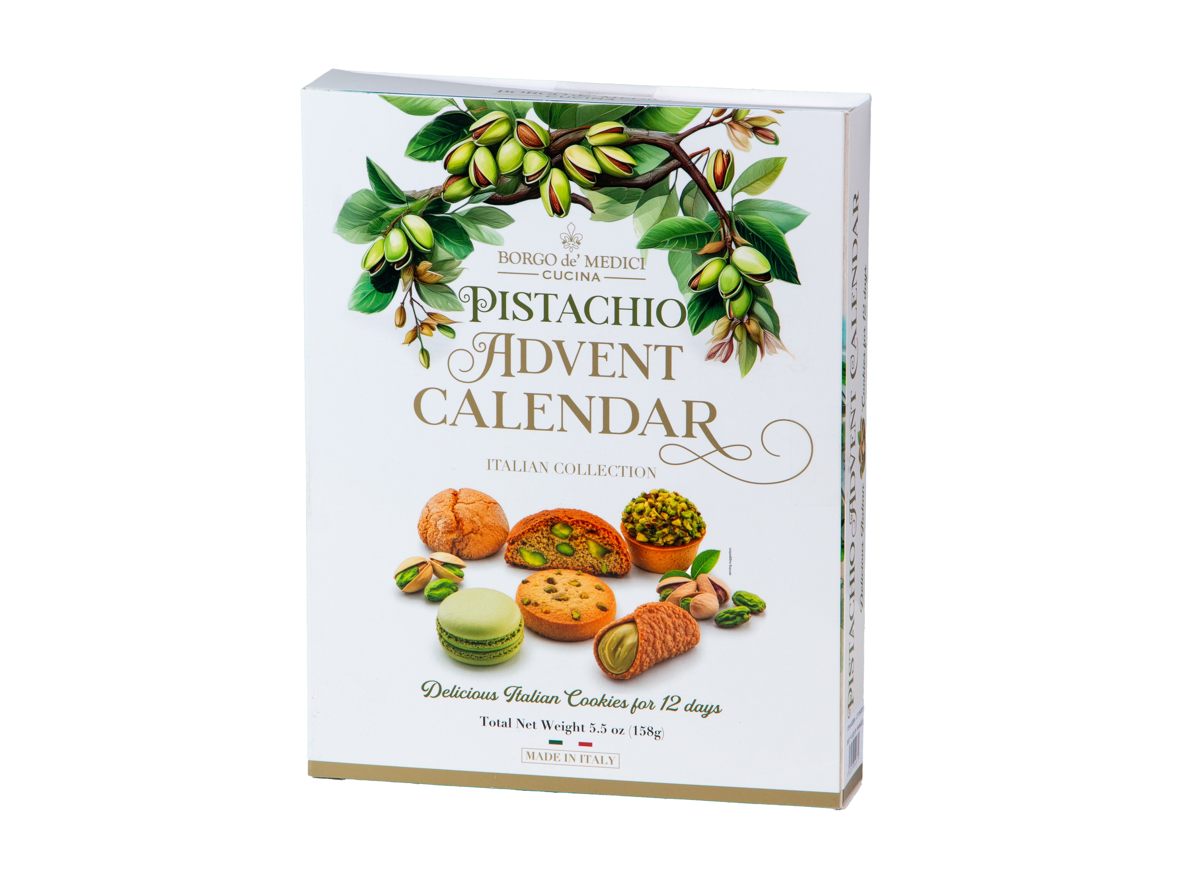 Borgo de Medici Adventskalender mit Pistaziengebäck, 12 Tage