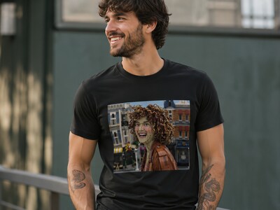 Premium T-shirt med foto - AI-tryk