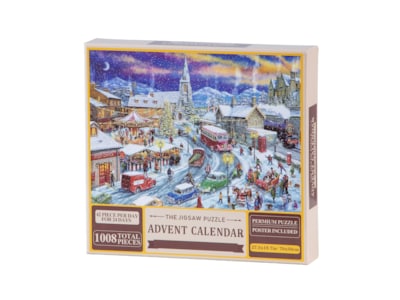 Premium pusselkalender jullandskap 1008 bitar