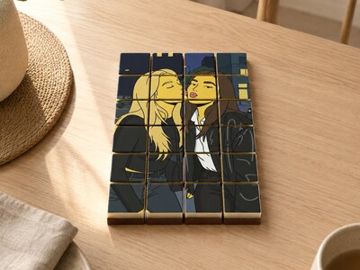 Chokolade med eget foto - AI-tryk