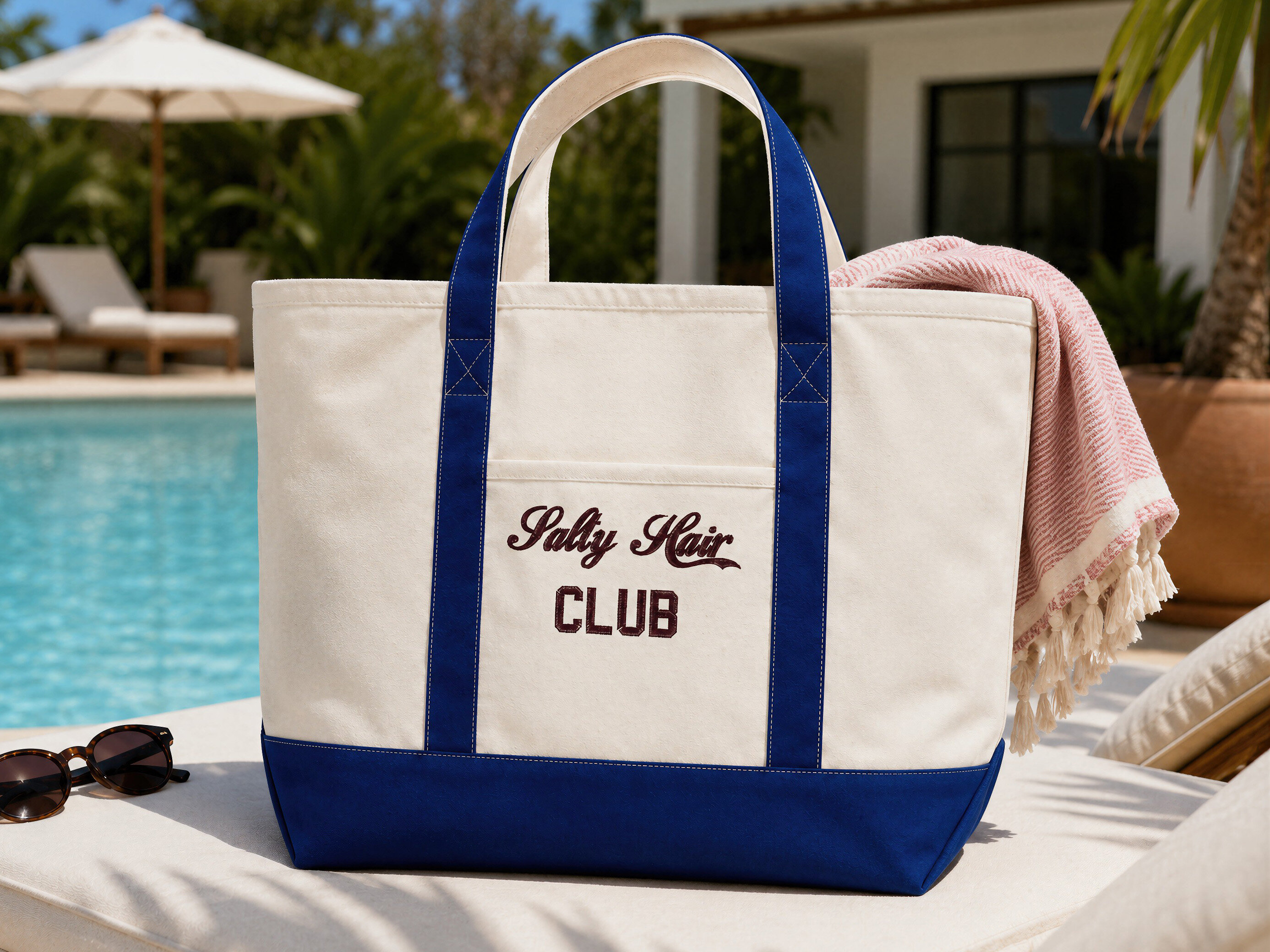 Strandtasche mit eigenem Text