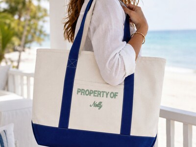 Strandtasche mit eigenem Text