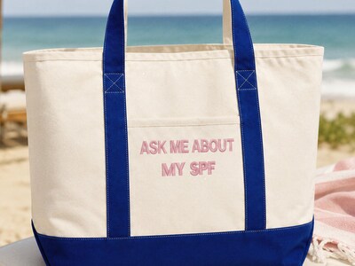 Strandtasche mit eigenem Text