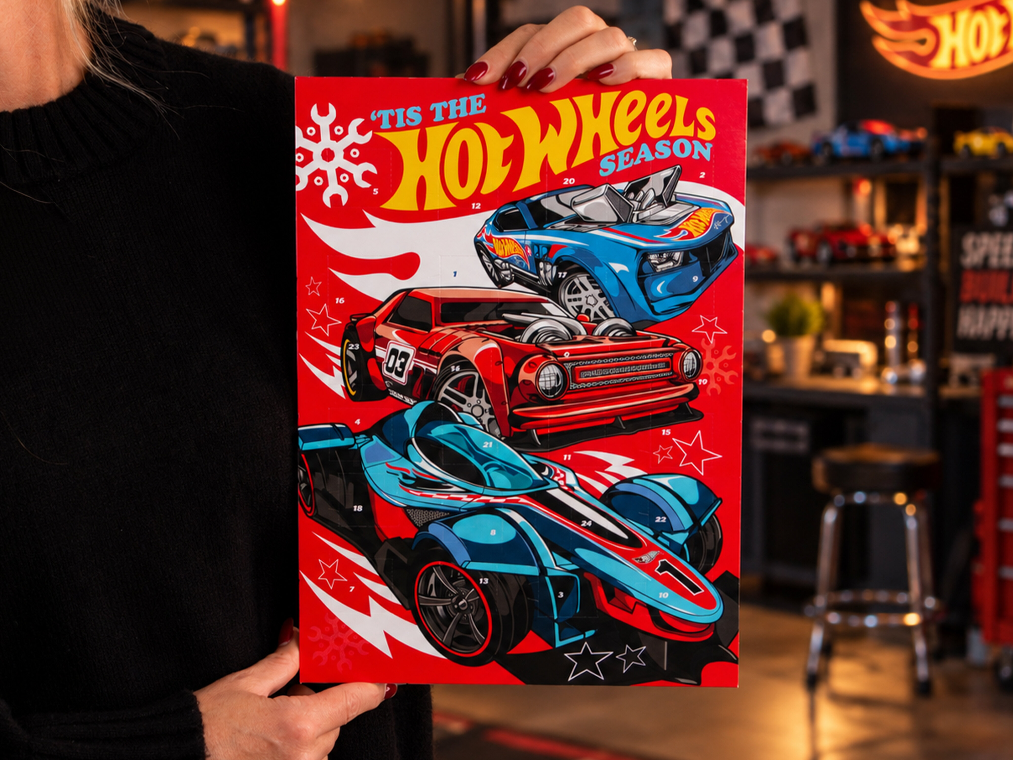 Hot Wheels -suklaakalenteri