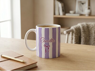 Tasse mit eigenem Design – Streifen