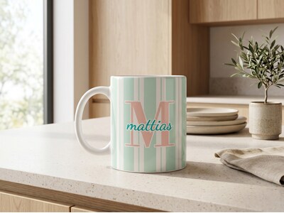 Tasse mit eigenem Design – Streifen