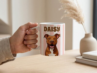 Tasse mit eigenem Design – Streifen