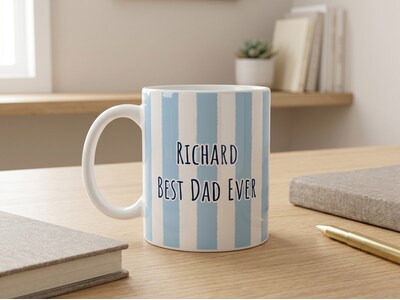 Tasse mit eigenem Design – Streifen