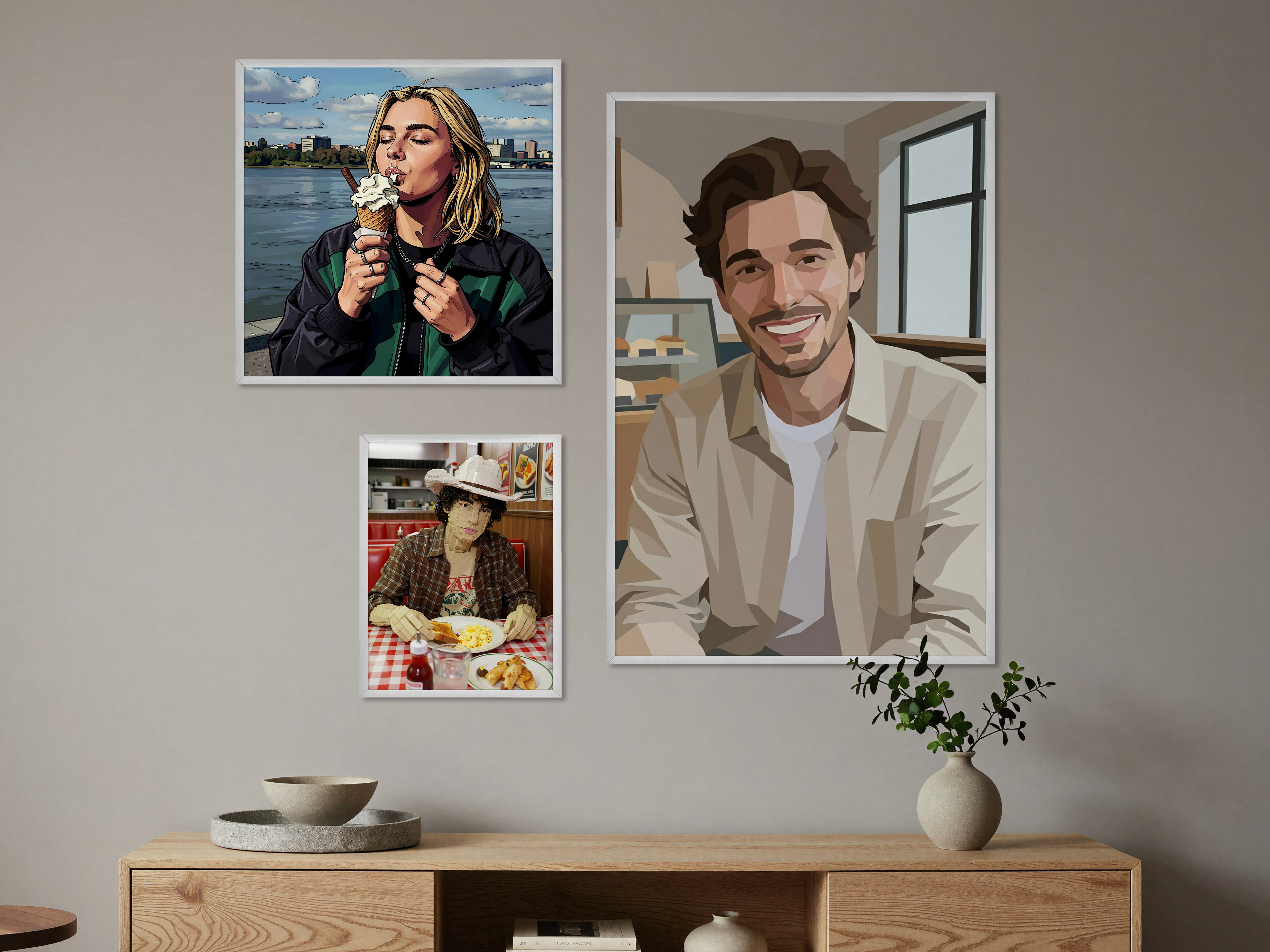 Fotoposter mit KI Druck