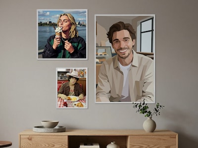 Fotoposter mit KI Druck