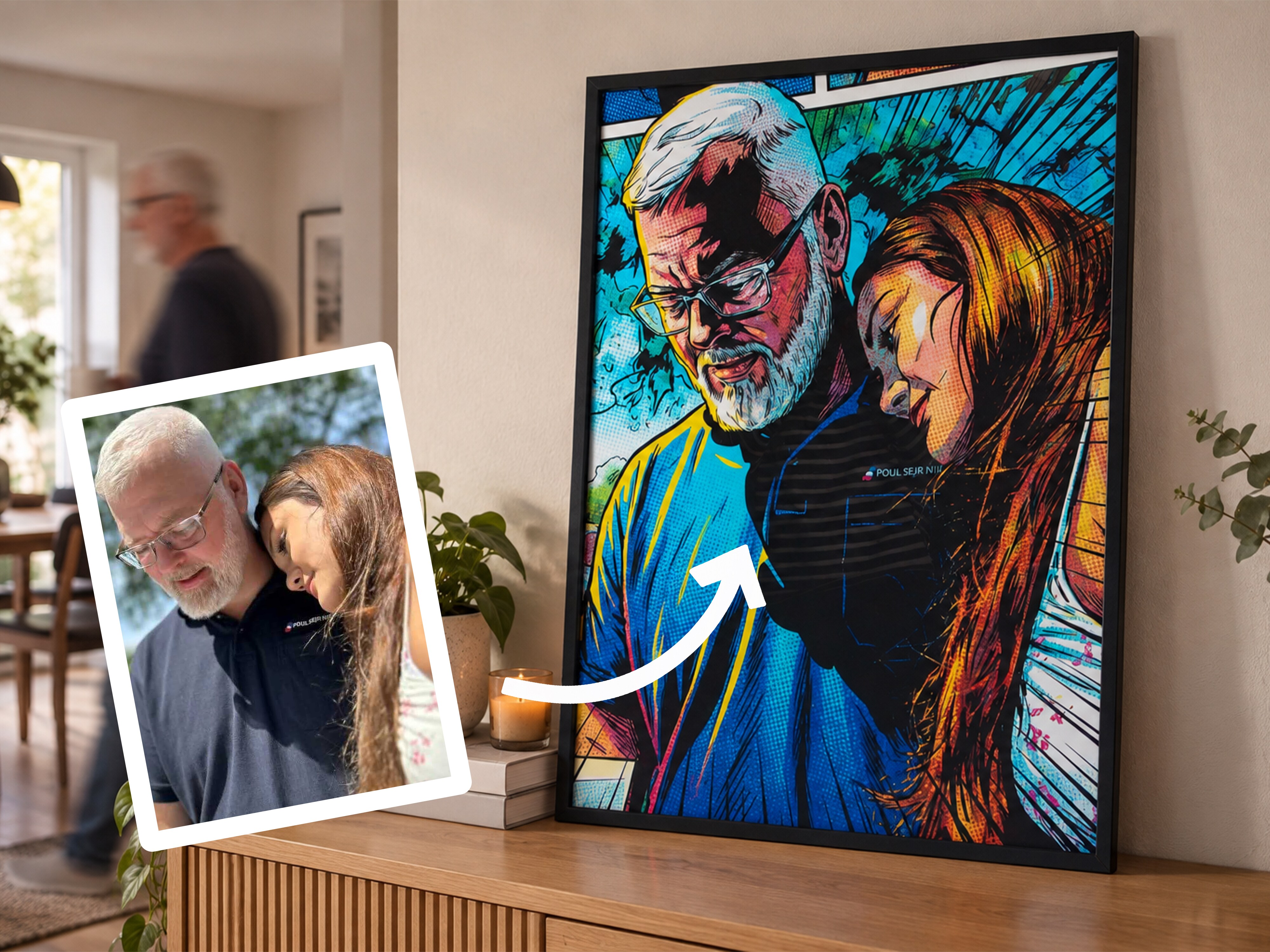 Fotoposter mit KI Druck