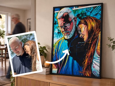 Valokuvajuliste tekoälypainatuksella