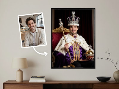Fotoposter - Kungligt porträtt