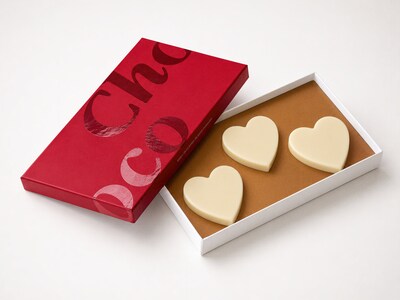 Chokoladehjerter med foto - 3-pak