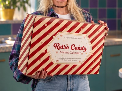 Retro-Süßigkeiten-Adventskalender