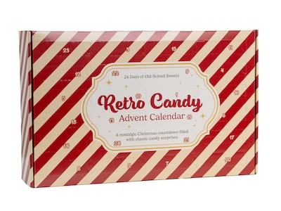 Retro-Süßigkeiten-Adventskalender