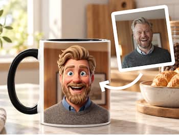 Magisk fotomugg i valfri konststil