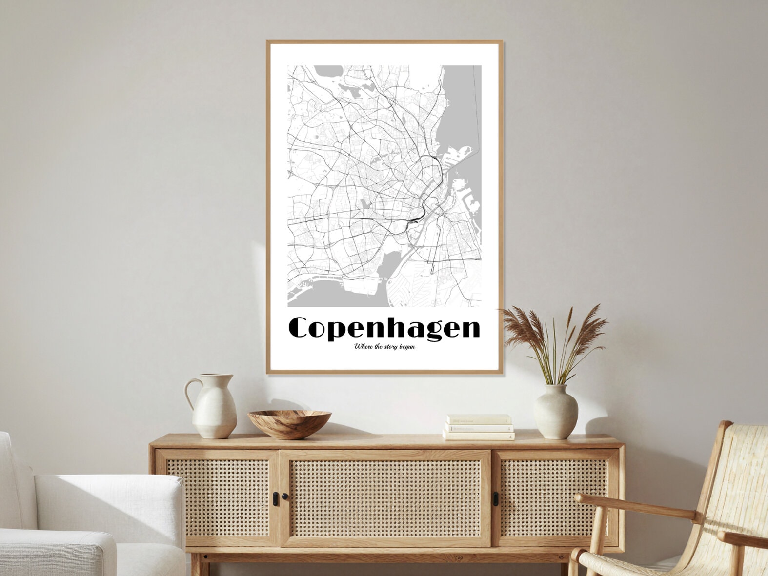 Personlig plakat med bykort