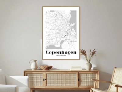 Personlig plakat med bykort