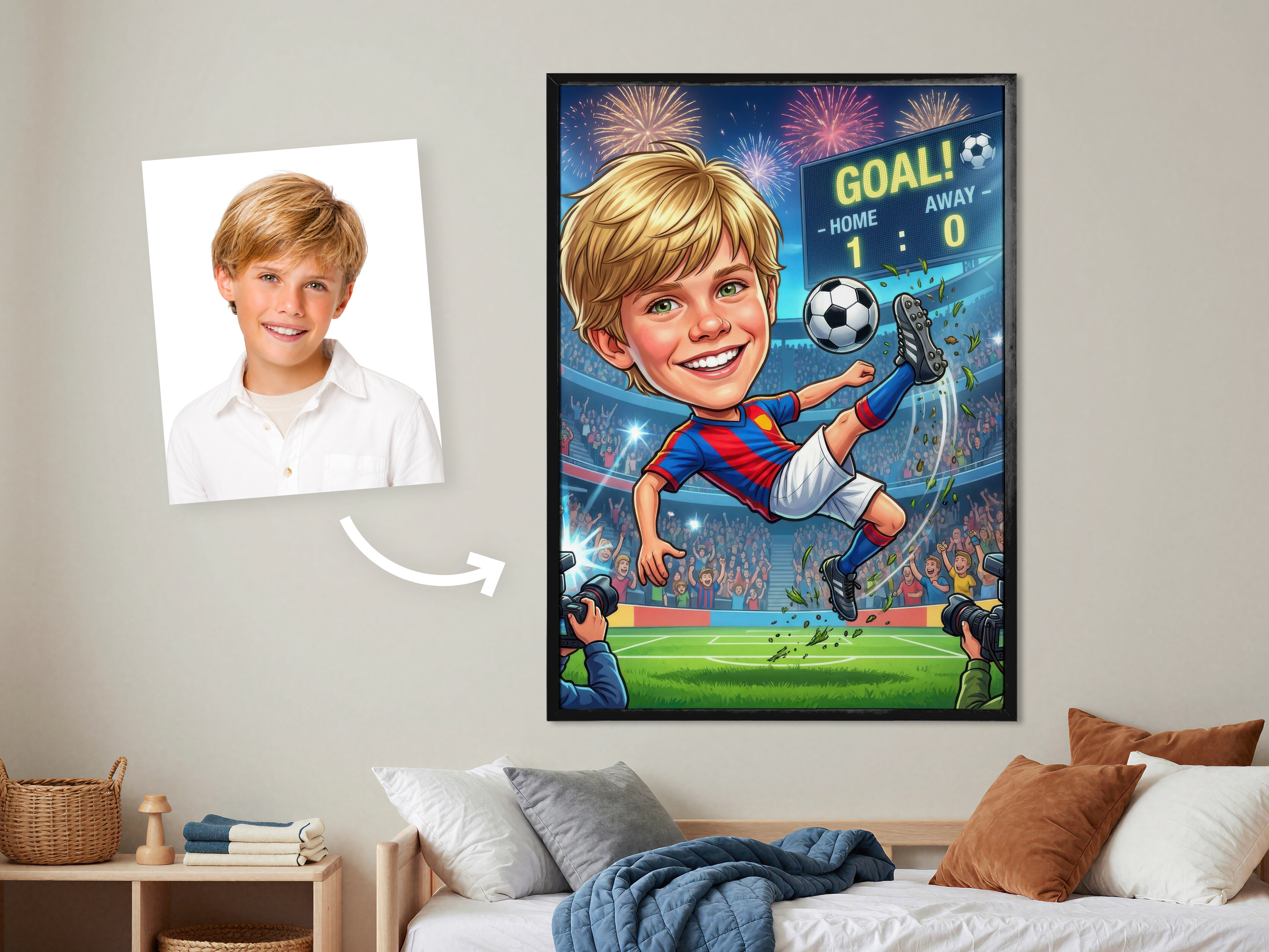 Fotoposter med AI-tryck - Barnmotiv