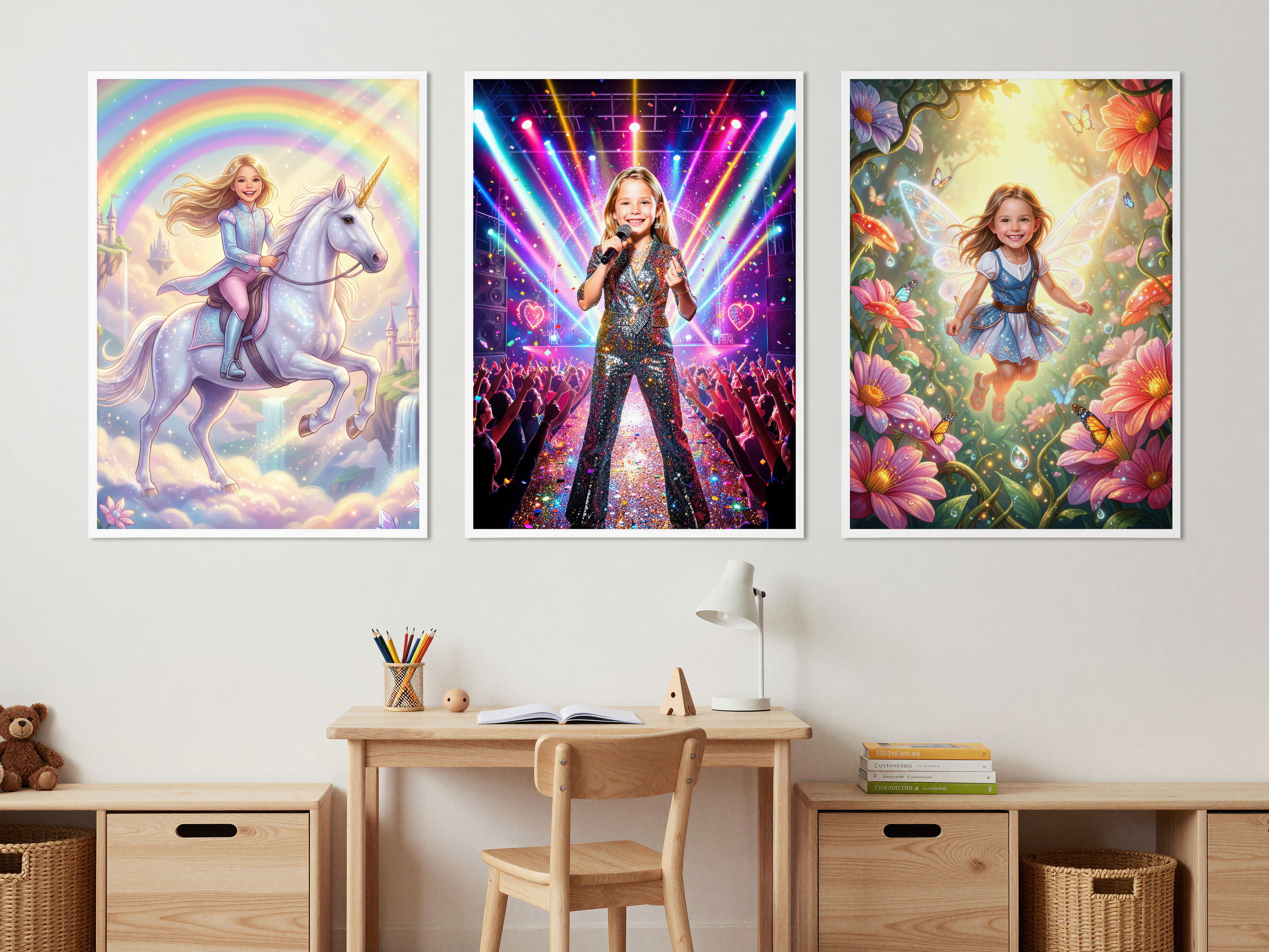 Fotoposter med AI-tryck - Barnmotiv