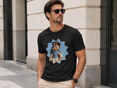 Premium T-shirt med foto