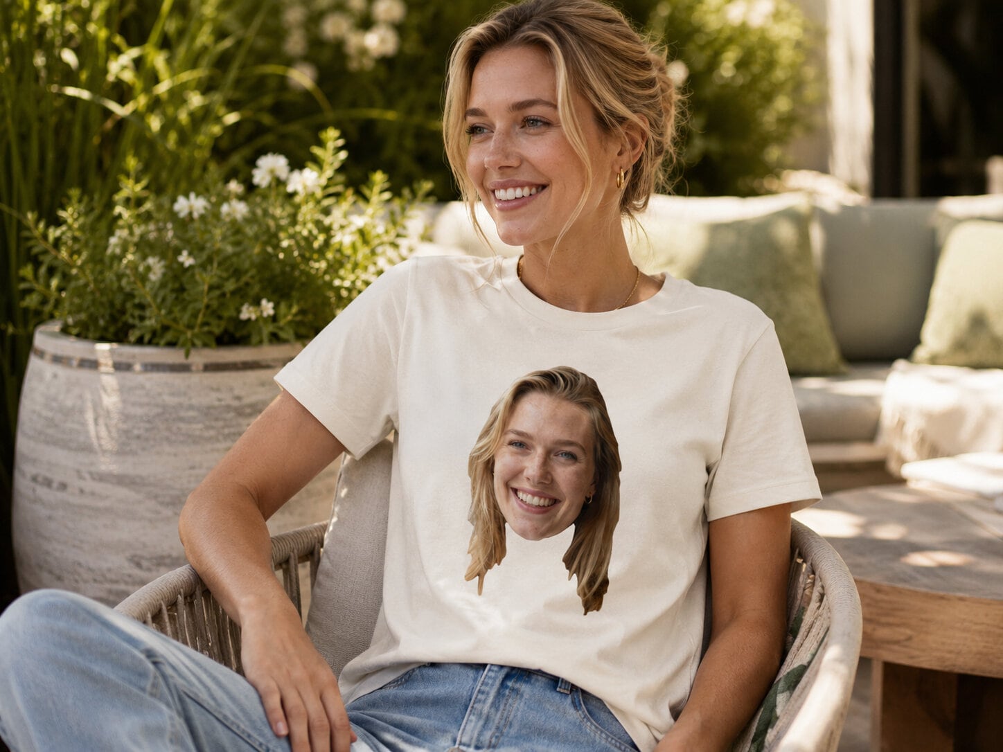 Premium T-shirt med foto