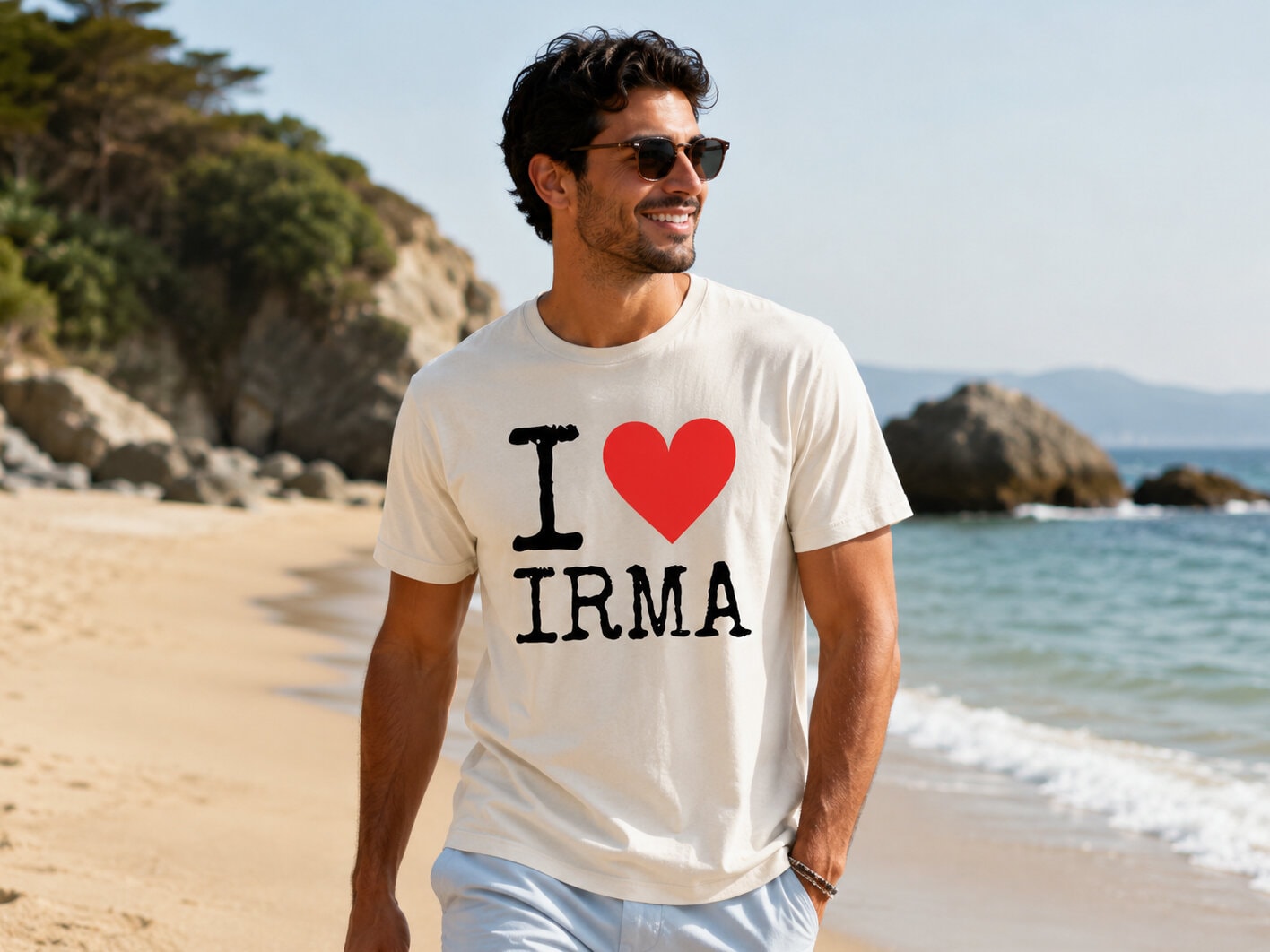Premium T-shirt med egen text