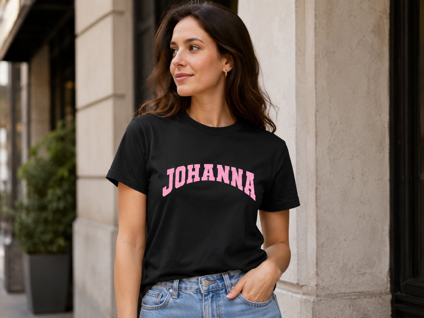 Premium T-shirt med egen text