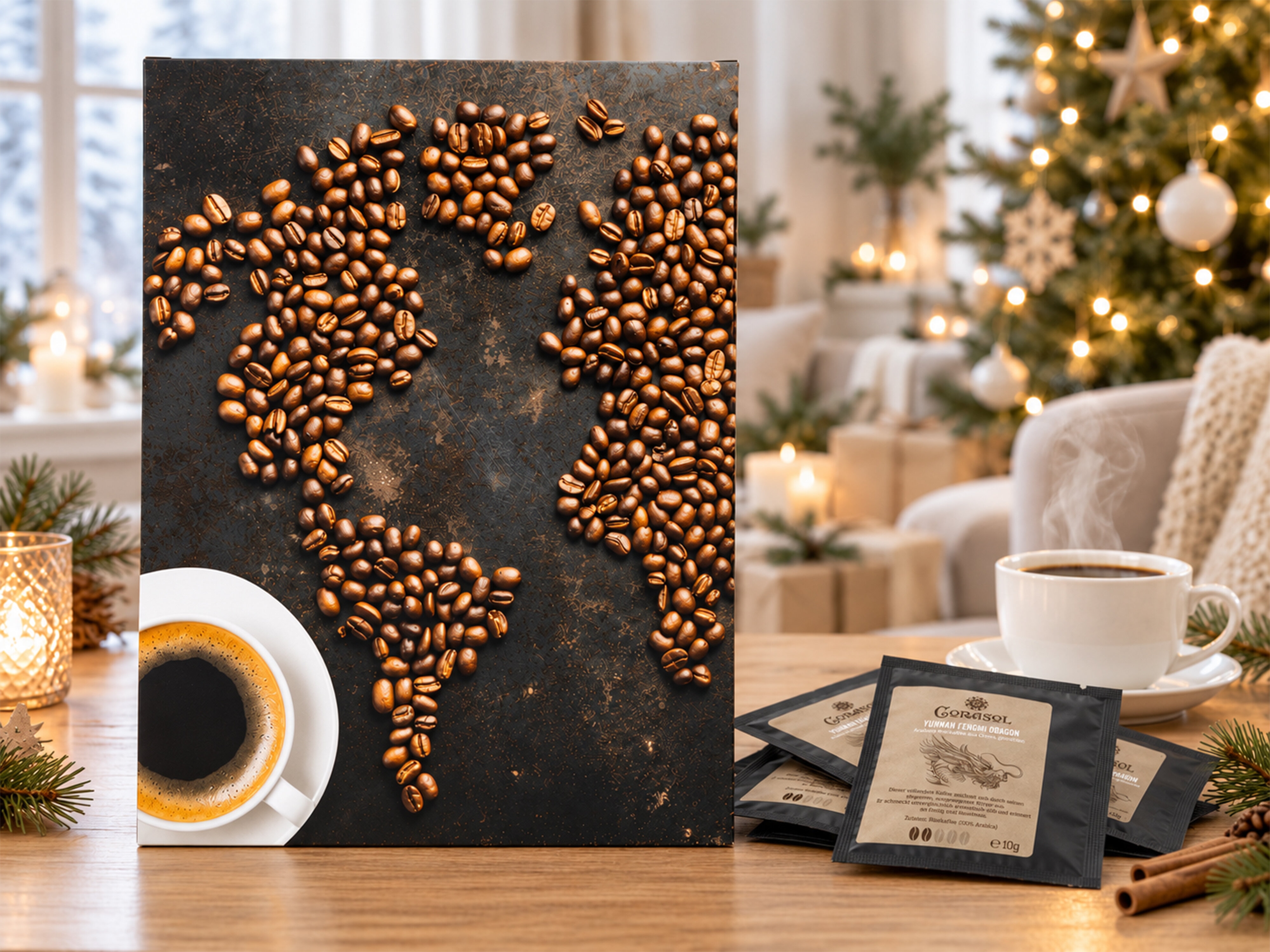 Corasol kaffekalender med kaffepåsar