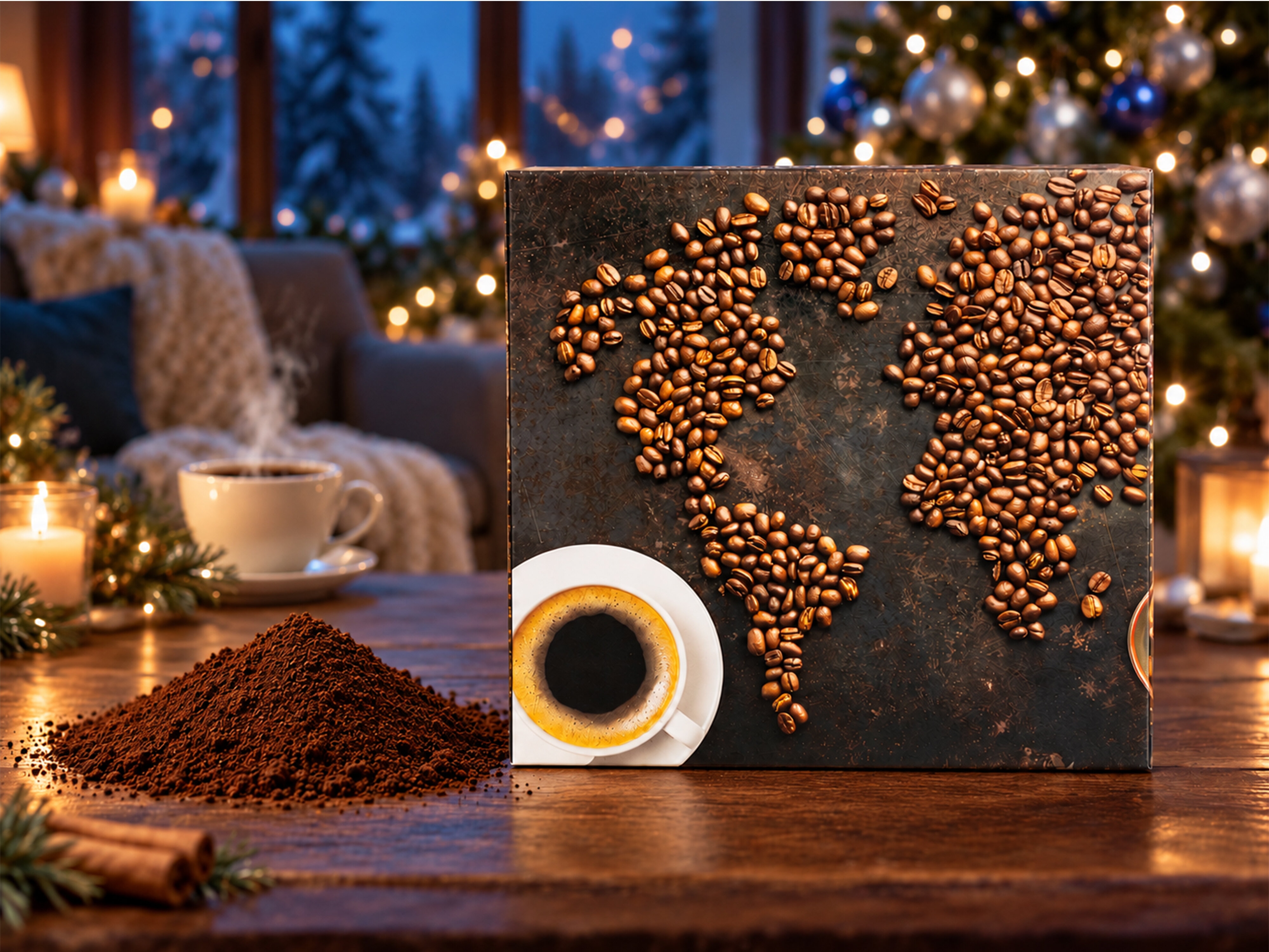 Corasol kaffekalender med malet kaffe