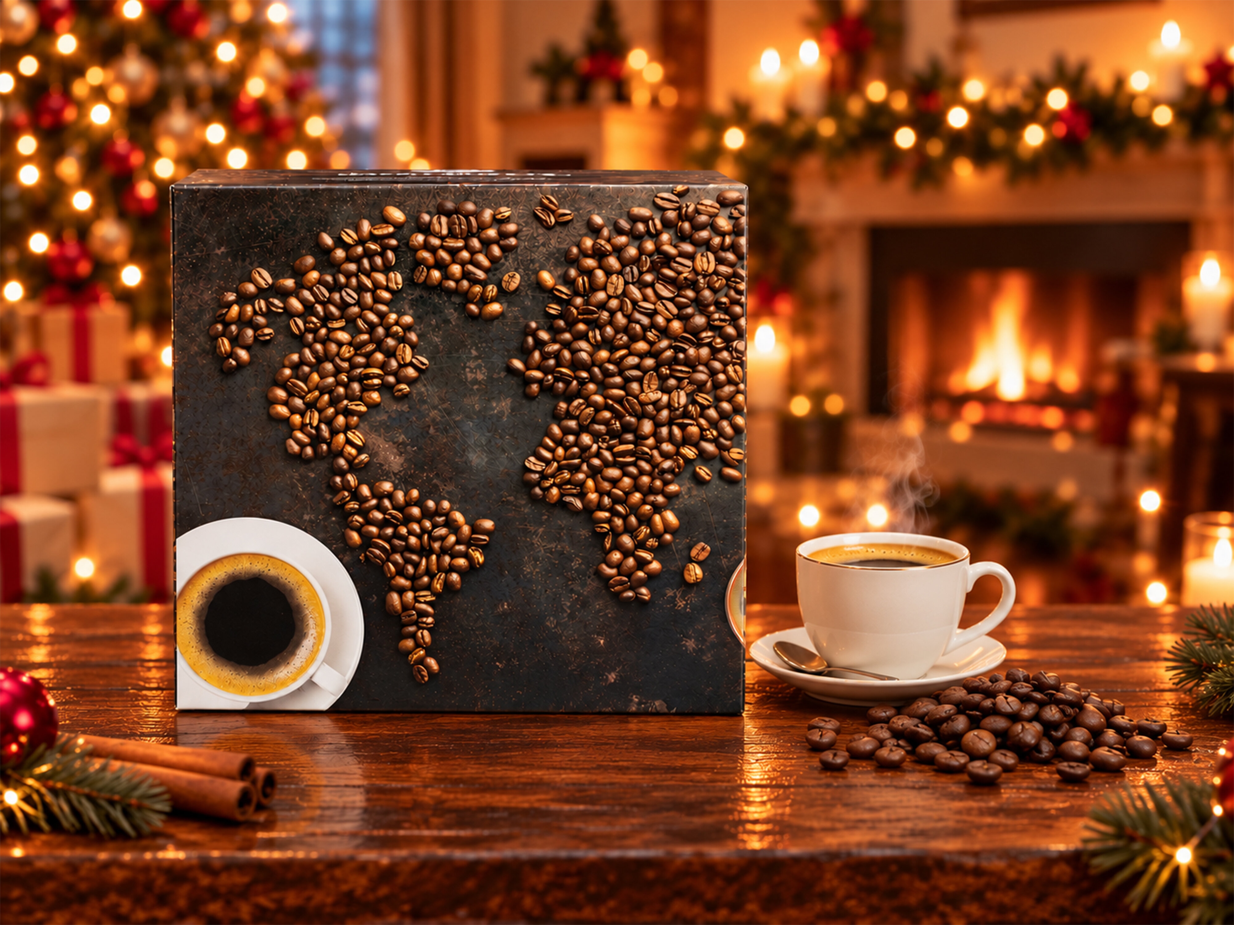 Corasol kaffekalender med kaffebönor