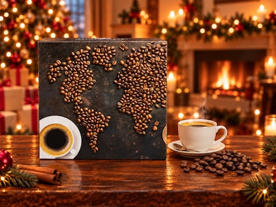 Corasol kaffekalender med kaffebönor