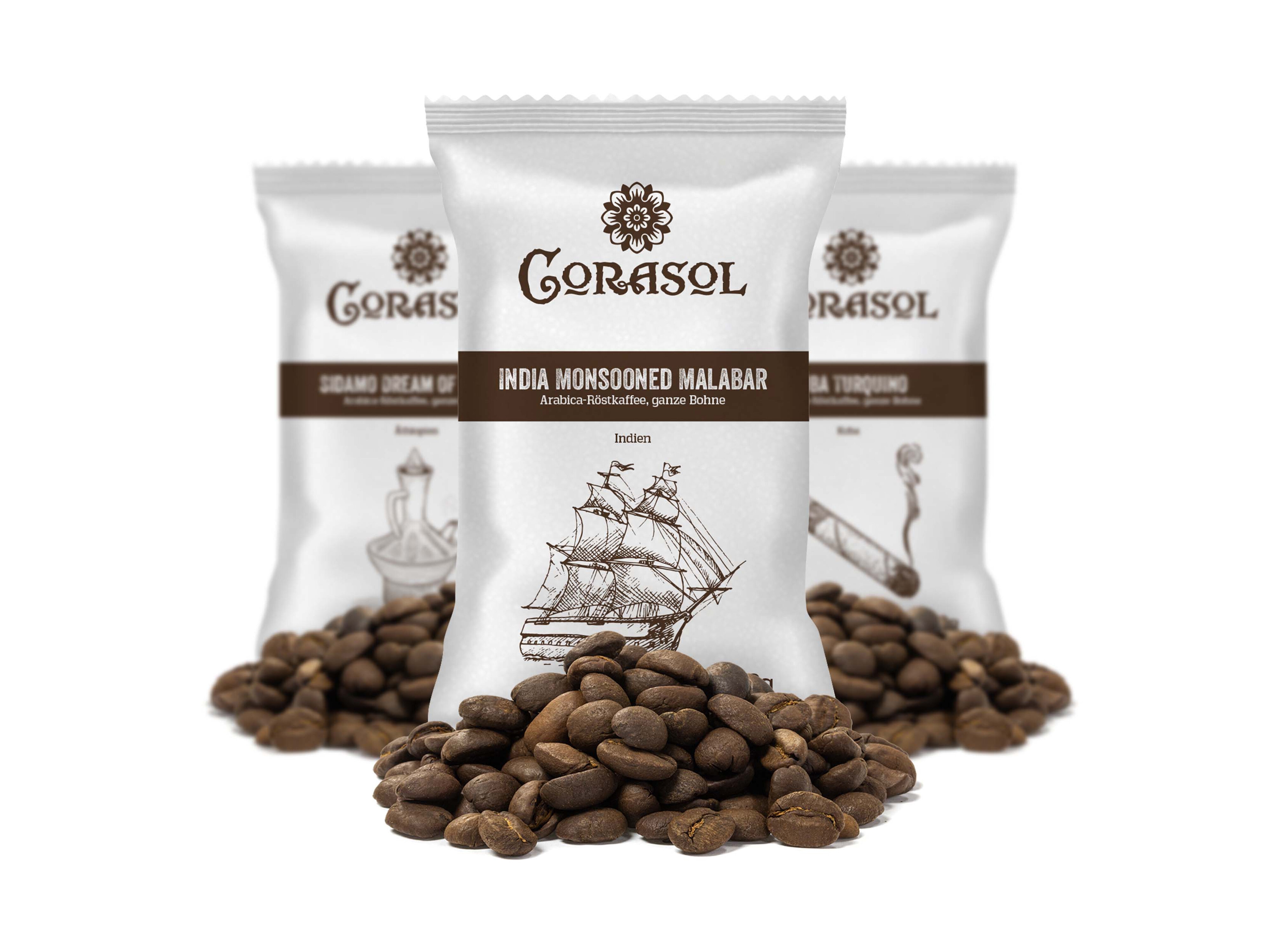 Corasol kaffekalender med kaffebönor
