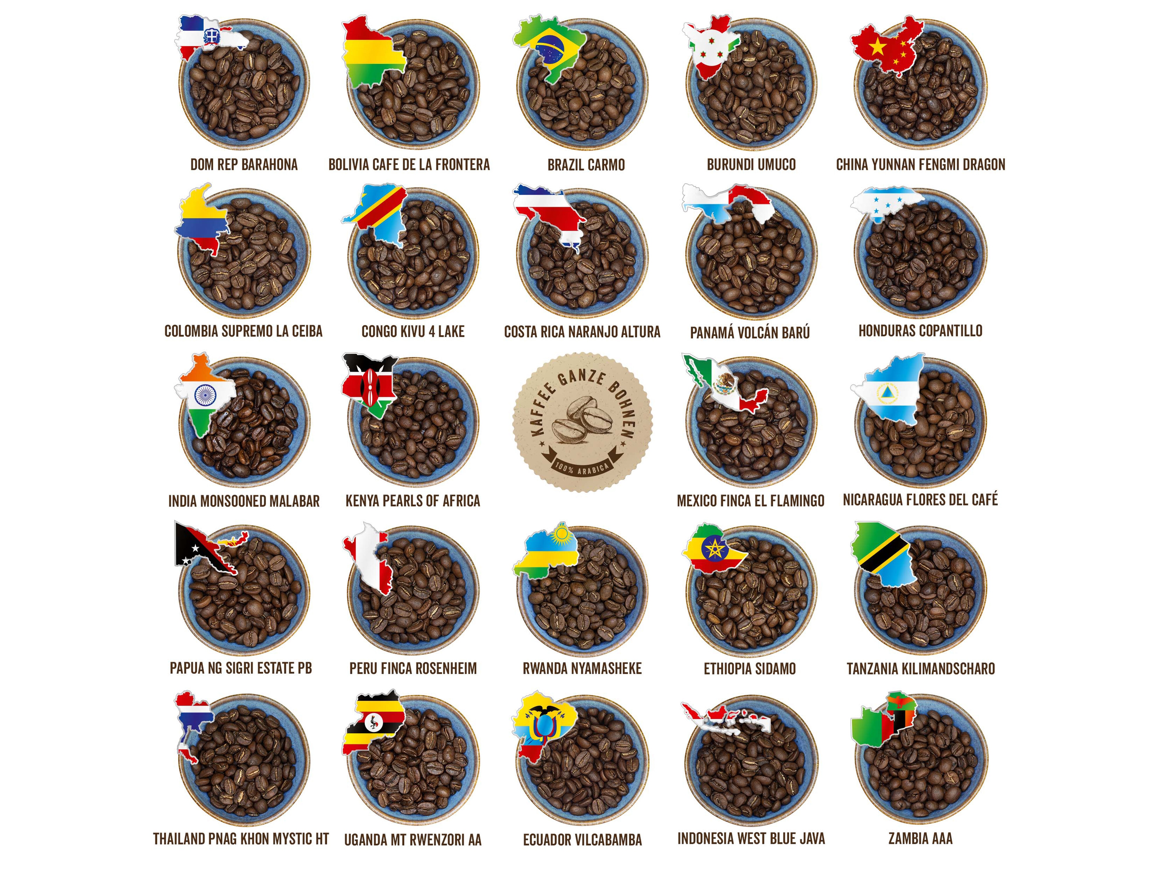 Corasol kaffekalender med kaffebönor