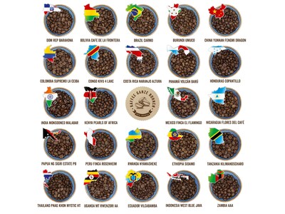 Corasol kaffekalender med kaffebönor
