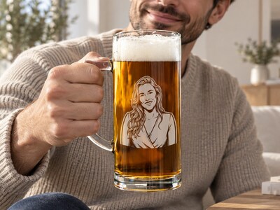 Ölsejdel med gravyr - Eget foto